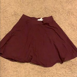 Forever 21 Maroon High Waisted Skirt